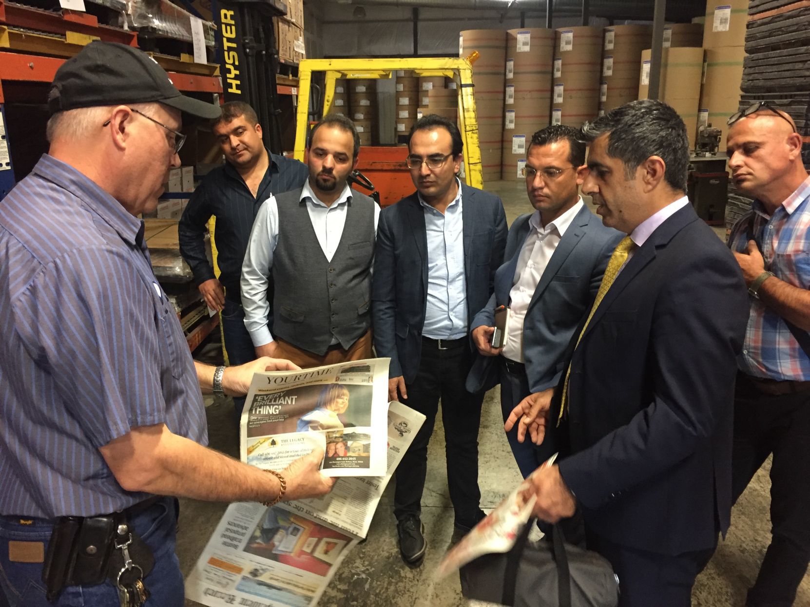 Alan Barta with Iraqi journalists